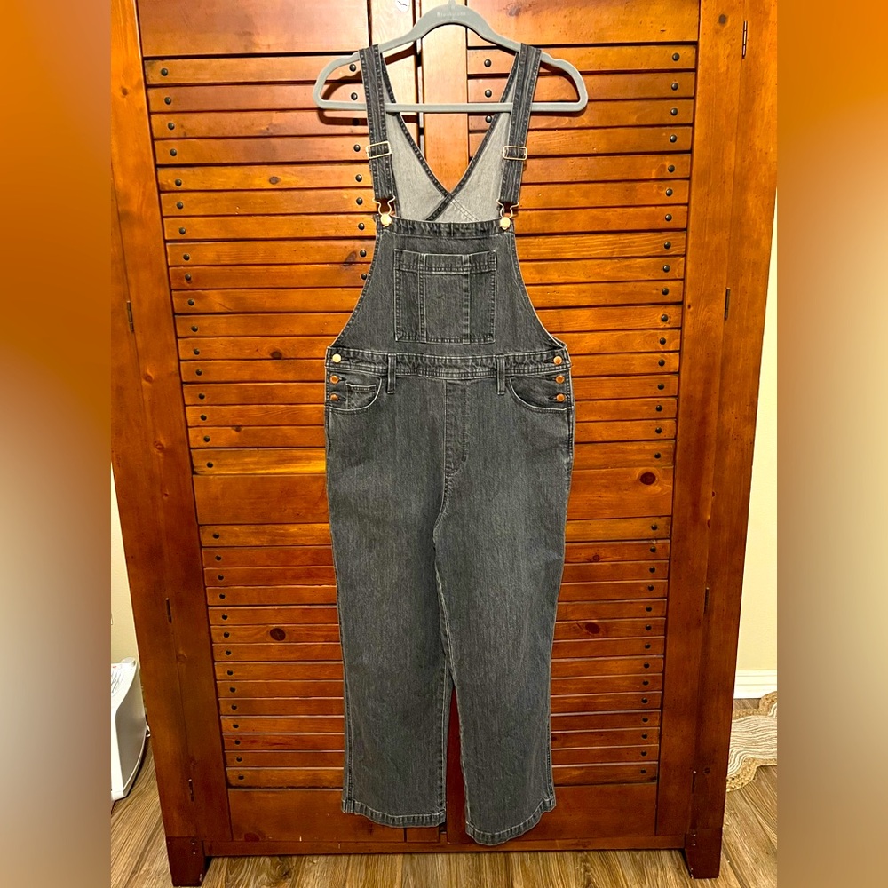 Universal Thread Gray Denim Overalls Size 10R